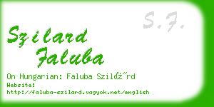 szilard faluba business card